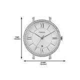 Buy Shop Fossil Jacqueline White Dial Silver Steel Strap Watch for Women - ES3545 USA Online