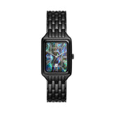 Buy Shop Fossil Raquel Three Hand Date Black Dial Black Steel Strap Watch For Women - ES5340 USA Online