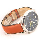 Buy Shop Fossil Neutra Chronograph Blue Dial Brown Leather Strap Watch for Men - FS5453 USA Online