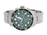 Buy Shop Fossil FB-03 Chronograph Green Dial Silver Steel Strap Watch for Men - FS5726 USA Online