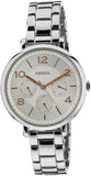 Buy Shop Fossil Jacqueline Multifunction White Dial Silver Steel Strap Watch for Women - ES3738 USA Online