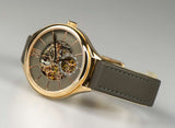 Buy Shop Fossil Suitor Mechanical Grey Dial Grey Leather Strap Watch for Women - BQ3265 USA Online