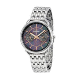 Buy Shop Fossil Tailor Mother of Pearl Black Dial Silver Steel Strap Watch for Women - ES3911 USA Online