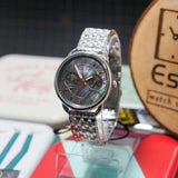 Buy Shop Fossil Tailor Mother of Pearl Black Dial Silver Steel Strap Watch for Women - ES3911 USA Online