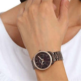 Buy Shop Fossil Tailor Analog Brown Dial Brown Steel Strap Watch for Women - ES4258 USA Online