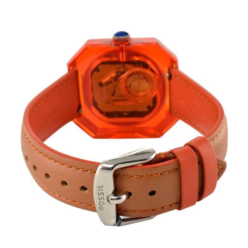 Buy Shop Fossil Candy White Dial Brown Leather Strap Watch for Women - ES3537 USA Online