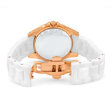 Buy Shop Fossil Ceramic Multifunction White Dial White Steel Strap Watch for Women - CE1006 USA Online