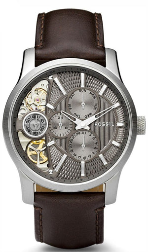 Buy Shop Fossil Twist Chronograph Multifunction Taupe Dial Brown Leather Strap Watch for Men - ME1098 USA Online