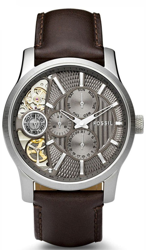 Buy Shop Fossil Twist Chronograph Multifunction Taupe Dial Brown Leather Strap Watch for Men - ME1098 USA Online