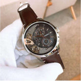 Buy Shop Fossil Townsman Automatic Black Dial Brown Leather Strap Watch for Men - ME1163 USA Online