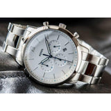 Buy Shop Fossil Neutra Chronograph White Dial Silver Steel Strap Watch for Men - FS5433 USA Online