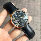 Buy Shop Fossil Twist Multi-Function Chronograph Black Dial Black Leather Strap Watch for Men - ME1099 USA Online