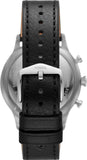 Buy Shop Fossil Retro Pilot Chronograph Black Dial Black Leather Strap Watch for Men - FS5806 USA Online