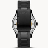 Buy Shop Fossil Townsman Automatic Skeleton Black Dial Black Steel Strap Watch for Men - ME3197 USA Online
