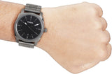 Buy Shop Fossil Machine Chronograph Black Dial Grey Steel Strap Watch for Men - FS4774 USA Online
