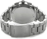 Buy Shop Fossil Machine Chronograph Black Dial Silver Steel Strap Watch for Men - FS4776 USA Online