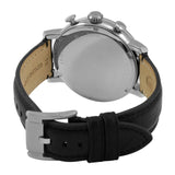 Buy Shop Fossil Buchanan Chronograph Silver Dial Black Leather Strap Watch for Men - FS5102 USA Online