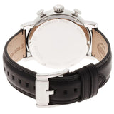 Buy Shop Fossil Buchanan Chronograph Silver Dial Black Leather Strap Watch for Men - FS5102 USA Online