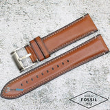 Buy Shop Fossil Grant Chronograph Blue Dial Brown Leather Strap Watch for Men - FS5184 USA Online