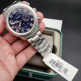Buy Shop Fossil Pilot 54 Chronograph Navy Blue Dial Silver Steel Strap Watch for Men - FS5203 USA Online