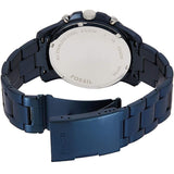 Buy Shop Fossil Grant Chronograph Blue Dial Blue Steel Strap Watch for Men - FS5230 USA Online