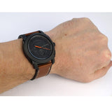 Buy Shop Fossil Machine Chronograph Black Dial Brown Leather Strap Watch for Men - FS5234 USA Online