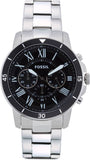 Buy Shop Fossil Grant Sport Chronograph Black Dial Silver Steel Strap Watch for Men - FS5236 USA Online