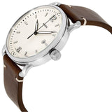 Buy Shop Fossil The Commuter White Dial Brown Leather Strap Watch for Men - FS5275 USA Online