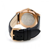 Buy Shop Fossil The Minimalist Black Dial Black Leather Strap Watch for Men - FS5376 USA Online
