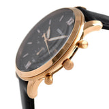Buy Shop Fossil Neutra Chronograph Black Dial Black Leather Strap Watch for Men - FS5381 USA Online