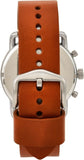 Buy Shop Fossil The Commuter Blue Dial Brown Leather Strap Watch for Men - FS5401 USA Online