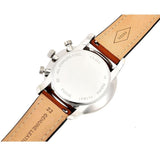 Buy Shop Fossil Goodwin Chronograph Blue Dial Brown Leather Strap Watch for Men - FS5414 USA Online