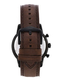 Buy Shop Fossil Townsman Chronograph Black Dial Brown Leather Strap Watch for Men - FS5437 USA Online