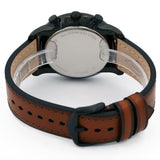 Buy Shop Fossil Goodwin Luggage Chronograph Black Dial Brown Leather Strap Watch for Men - FS5501 USA Online