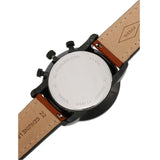 Buy Shop Fossil Goodwin Luggage Chronograph Black Dial Brown Leather Strap Watch for Men - FS5501 USA Online