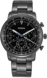 Buy Shop Fossil Goodwin Chrono Analog Black Dial Grey Steel Strap Watch for Men - FS5518 USA Online