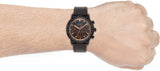 Buy Shop Fossil Goodwin Chronograph Brown Dial Brown Leather Strap Watch for Men - FS5529 USA Online