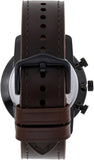 Buy Shop Fossil Goodwin Chronograph Brown Dial Brown Leather Strap Watch for Men - FS5529 USA Online