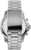 Buy Shop Fossil Bowman Chronograph Blue Dial Silver Steel Strap Watch for Men - FS5604 USA Online