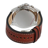 Buy Shop Fossil Dillinger Luggage Chronograph Blue Dial Brown Leather Strap Watch for Men - FS5675 USA Online
