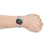 Buy Shop Fossil FB-03 Chronograph Black Dial Silver Steel Strap Watch for Men - FS5767 USA Online