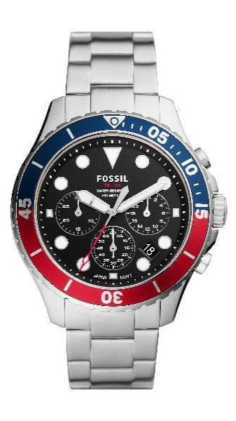 Buy Shop Fossil FB-03 Chronograph Black Dial Silver Steel Strap Watch for Men - FS5767 USA Online