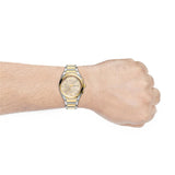 Buy Shop Fossil Everett Chronograph Gold Dial Two Tone Steel Strap Watch for Men - FS5796 USA Online