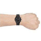 Buy Shop Fossil Pilot Chronograph Black Dial Black Steel Strap Watch for Men - FS5811 USA Online