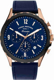Buy Shop Fossil Forrester Chronograph Blue Dial Blue Leather Strap Watch for Men - FS5814 USA Online