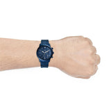 Buy Shop Fossil Neutra Chronograph Blue Dial Blue Steel Strap Watch for Men - FS5826 USA Online