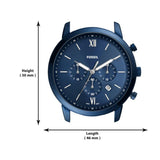 Buy Shop Fossil Neutra Chronograph Blue Dial Blue Steel Strap Watch for Men - FS5826 USA Online