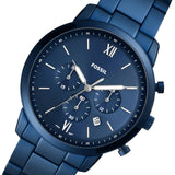 Buy Shop Fossil Neutra Chronograph Blue Dial Blue Steel Strap Watch for Men - FS5826 USA Online