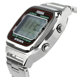 Buy Shop Fossil Retro Digital Silver Dial Silver Steel Strap Watch for Men - FS5844 USA Online