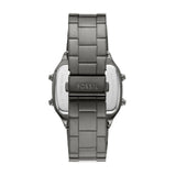 Buy Shop Fossil Retro Digital Black Dial Black Steel Strap Watch for Men - FS5846 USA Online